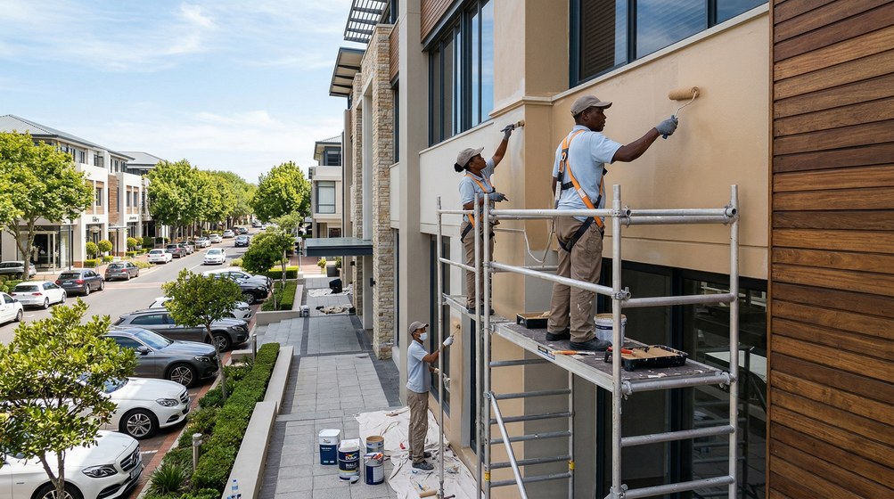 Commercial and apartment building painting in the Cape Town CBD
